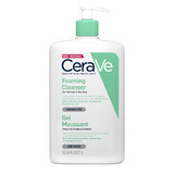 Schäumendes Reinigungsgel für normal-ölige Haut, 1000 ml, CeraVe