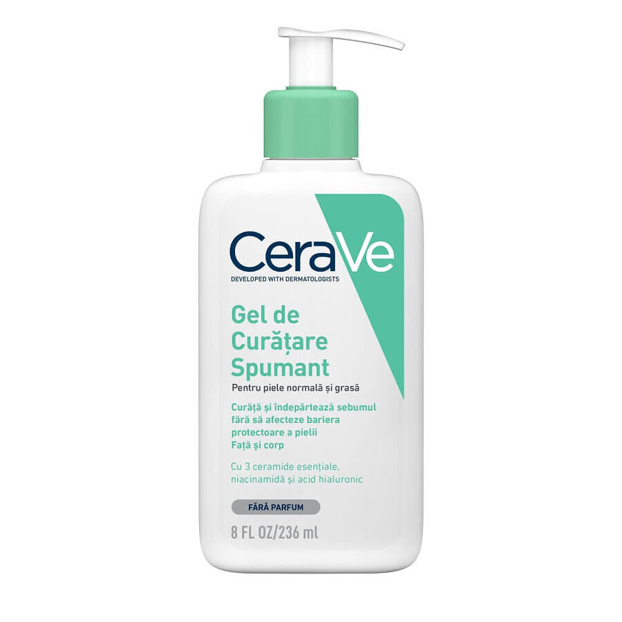 Schäumendes Reinigungsgel für normal-ölige Haut, 236 ml, CeraVe Bewertungen