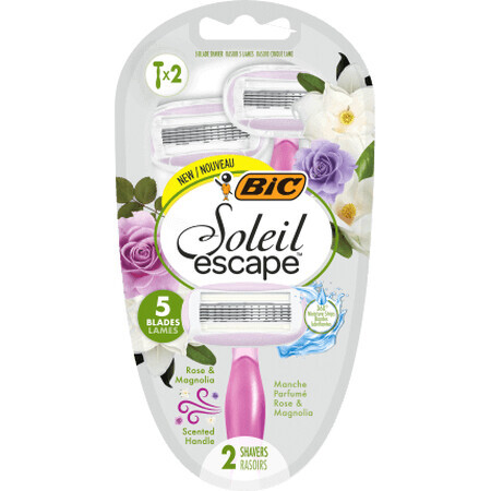 BIC Rose magnolia Rasierer, 2 Stück