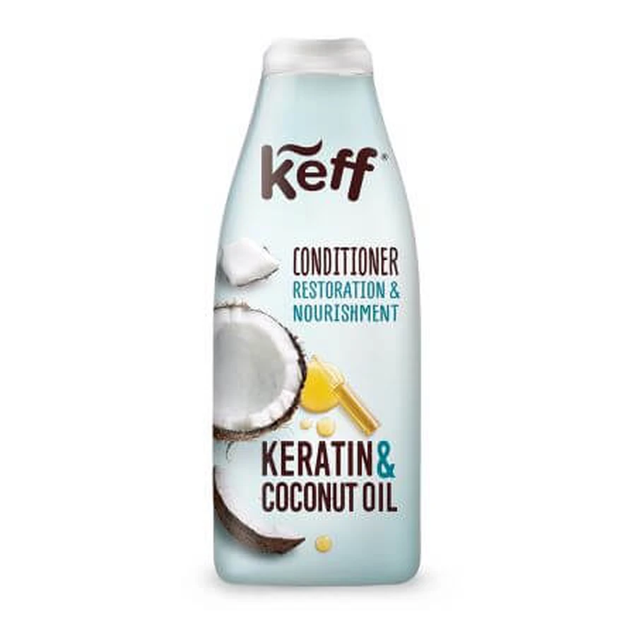 Balm for restoration and protection, 500 ml, Keratin and Coconut Oil, Keff