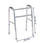 Folding walking frame, height adjustable and stepper function PR-440, 1 piece, Biogenetix