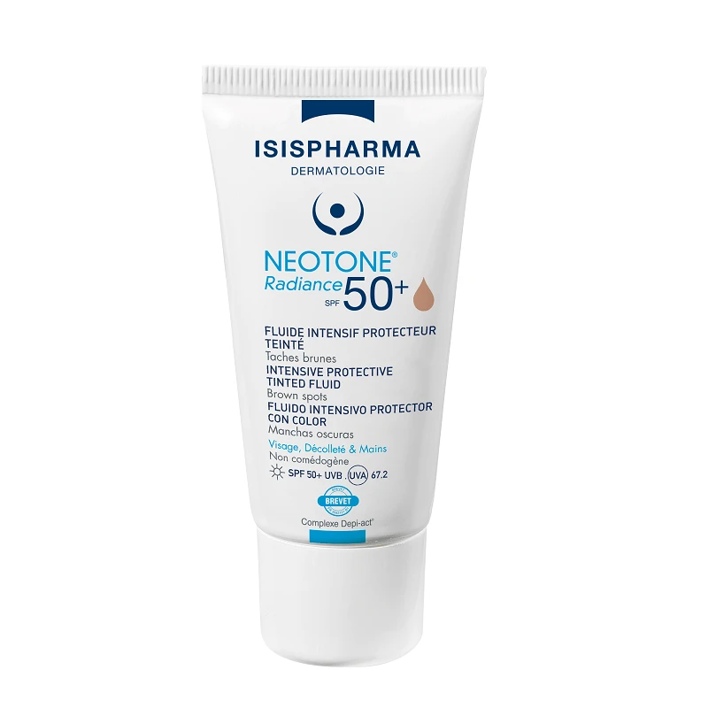 Isispharm Neotone Getönte Depigmentierungscreme SPF50+ Mittlere Ausstrahlung, 30 ml
