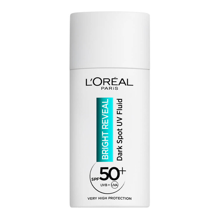 Crema fluida cu SPF 50+ anti pete pigmentare Bright Reveal, 50 ml, LOreal