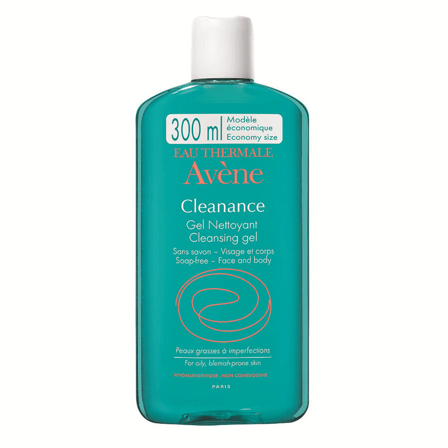 Gel de curatare pentru ten gras cu tendinta acneica Cleanance, 300 ml, Avene