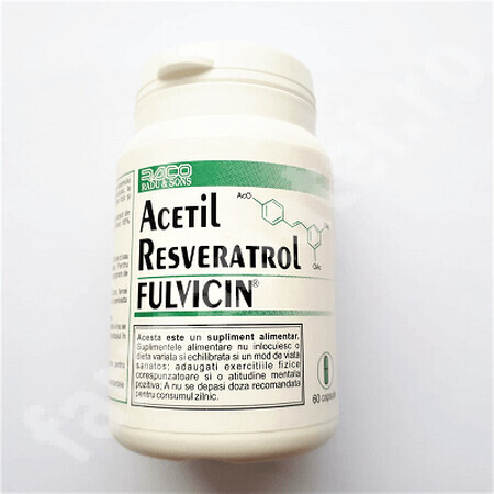 Acetyl Resveratrol cu Fulvicin, 60 capsule, Raco