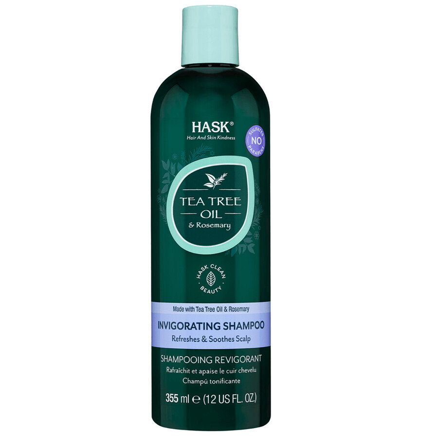 Sampon tonifiant cu ulei din arbore de ceai Tea Tree Oil, 355 ml, Hask