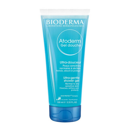 Gel de duș Atoderm, 100 ml, Bioderma