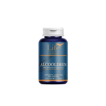 Supliment pentru pofta de alcool Alcoholdren, 120 capsule, Bionovativ