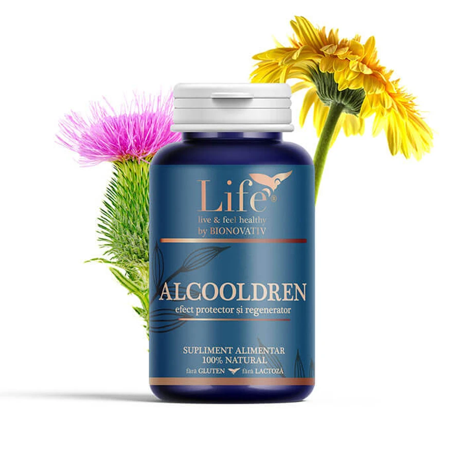 Supliment pentru pofta de alcool Alcoholdren, 120 capsule, Bionovativ