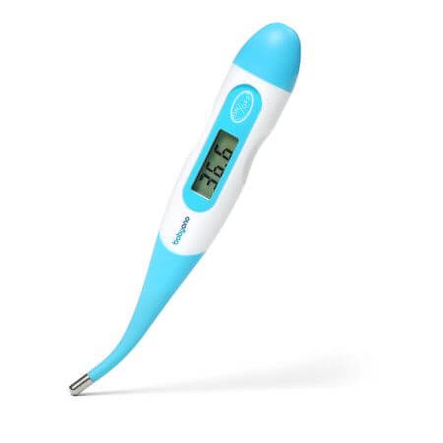 Elektrisches Thermometer mit flexibler Spitze, Blau, Babyono