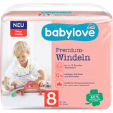 Babylove Scutece Premium mărimea 8, 28 buc