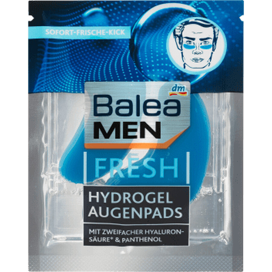 Balea MEN Augenpads mit Hydrogel, 2 Stück