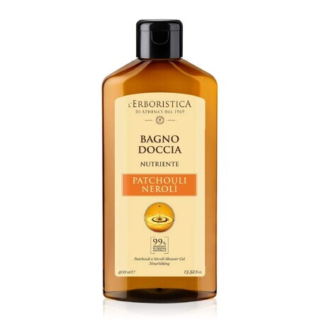 Gel de duș cu patchouli și neroli, 400 ml, L'Erboristica