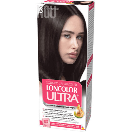Loncolor Ultra Permanent Farbe 3 Dunkelbraun, 1 Stück