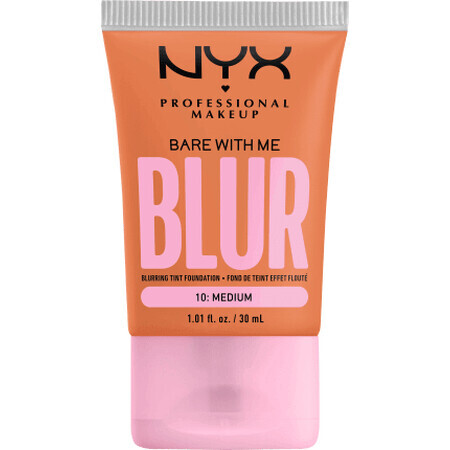 Nyx Professional MAKEUP Fond de ten Bare With Me Blur Tint 10 Medium, 30 ml