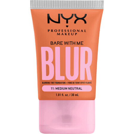 Nyx Professional MAKEUP Fond de ten Bare With Me Blur Tint 11 Medium Neutral, 30 ml