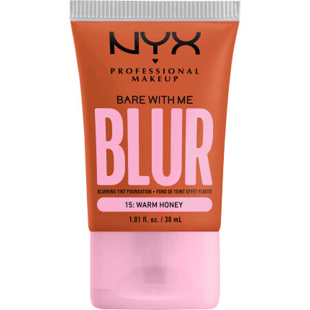 Nyx Professional MAKEUP Fond de ten Bare With Me Blur Tint 15 Warm Honey, 30 ml