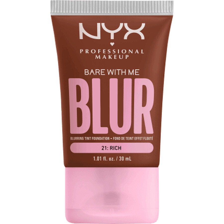 Nyx Professional MAKEUP Fond de ten Bare With Me Blur Tint 21 Rich, 30 ml