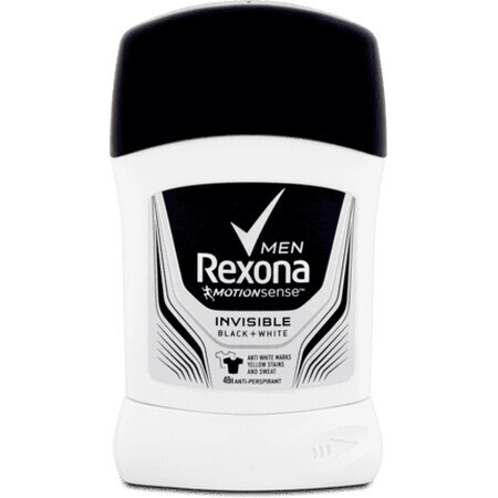 Rexona Deodorant Stick für Männer Unsichtbar B&W, 50 ml