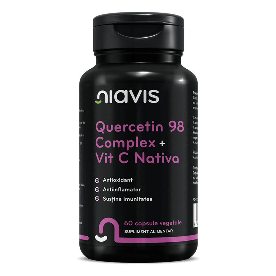 Quercetin 98 Complex + Vitamin C, 60 capsules, Niavis