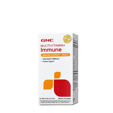 Multivitamin + Immune, Multivitamine Pentru Barbati Si Femei Cu Sustinerea Imunitatii, 120 Tb, Gnc 