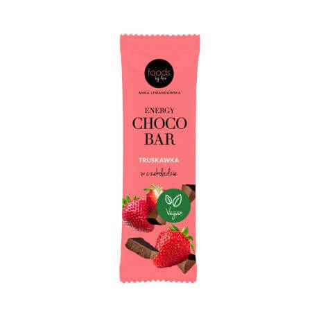 Energieriegel mit Erdbeeren und Schokolade, 35 g, Foods By Ann
