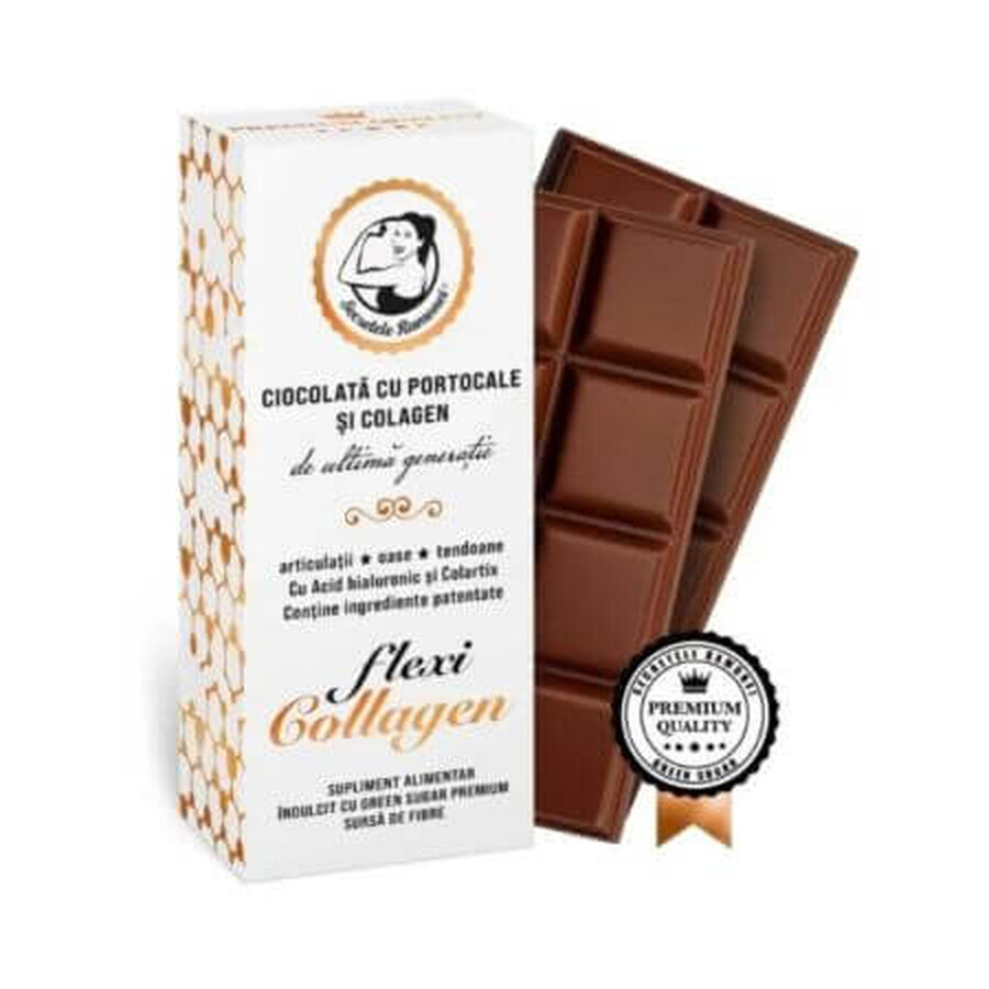 Schokolade mit Orangen und Kollagen Flexi Collagen, 400 g, Ramona's Secrets