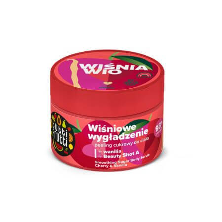 Scrub pentru corp cu cirese si vanilie Tutti Frutti, 300 g, Farmona