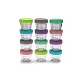 Set of 12 glass baby food containers, 12 x 118 ml, Melii