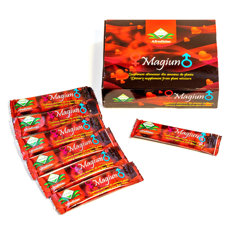 Magiun afrodisiac, 240 g + Magiun afrodisiac natural, 12 sachets pack, Themra