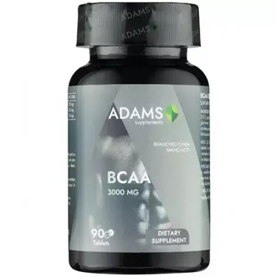 BCAA, 3000mg, 90 Tabletten, Adams Vision