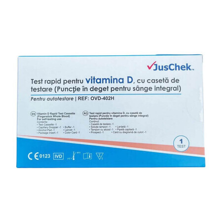 Schnelltest für Vitamin D, zur Eigenanwendung CE0123, JusChek