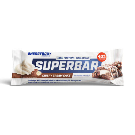 Proteinriegel Superbar Knusper-Sahne-Torte, 50 g, Energybody