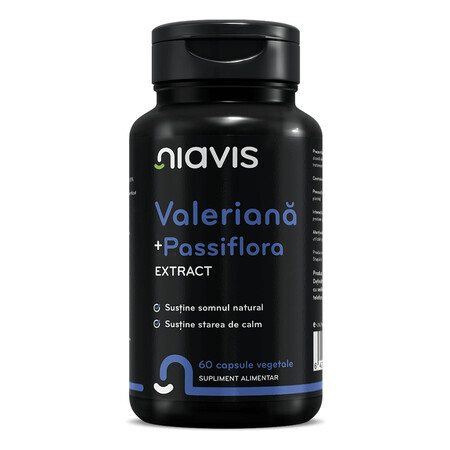 Valeriana + Passiflora Extract, 60 capsule, Niavis