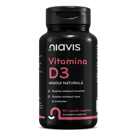 Vitamin D3, 60 Kapseln, Niavis