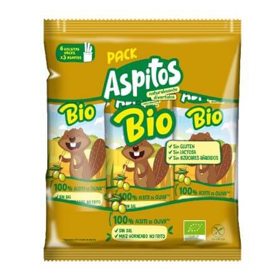 Gluten- und zuckerfreie Bio-Puffs, 6 x 6g, Aspitos