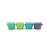 Set of 4 Snap&amp;Go silicone containers, 118 ml, Melii