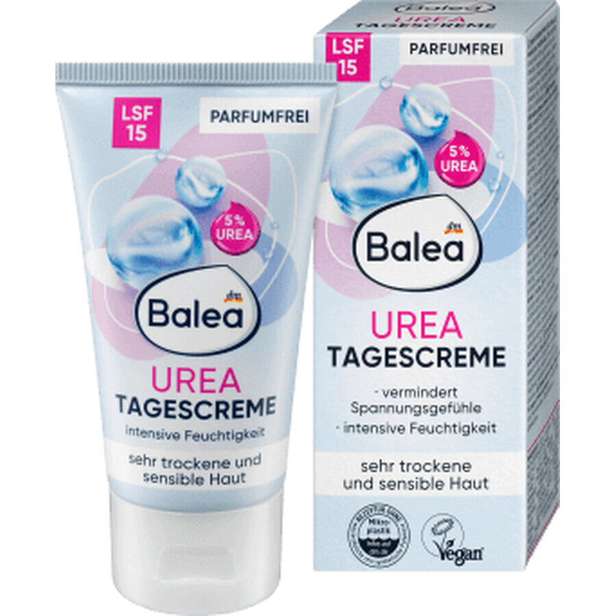 Balea Crema viso con urea e SPF15, 50 ml