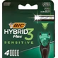BIC 3Flex 3 Sensitive scheermes navullingen, 1 stuk