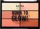 Nyx Professional MakeUp Born to Glow paletă iluminatoare, 1 buc