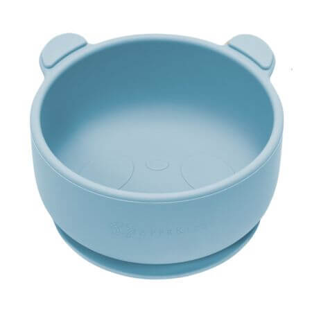 Silicone bowl with suction cup The Little Bear, 6 months+, Aqua Blue, Appekids