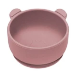 Silicone bowl with suction cup The Little Bear, 6 months+, Old Rose, Appekids