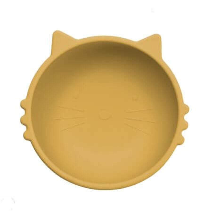 Silicone bowl Kitty I, 6 months+, Honey, Appekids