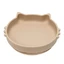 Kitty II siliconen kom, 6 maanden+, Bubble Beige, Appekids
