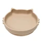 Kitty II siliconen kom, 6 maanden+, Bubble Beige, Appekids