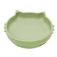 Bol din silicon Kitty II, 6 luni+, Raw Green, Appekids