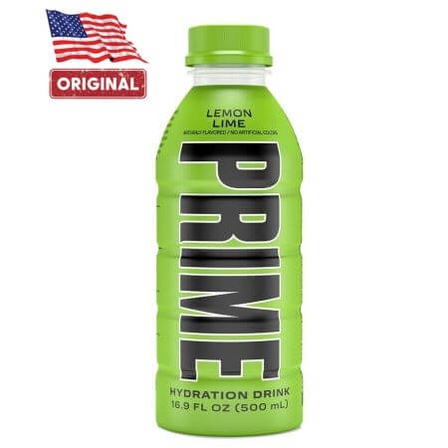 Prime Rehydration Drink mit Zitrone und Limette Hydration Drink USA, 500 ml, GNC