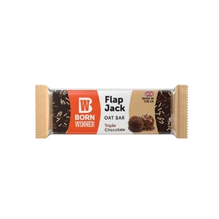 Triple Chocolate Flap Jack Haferflockenriegel, 100 g, Born Winner
