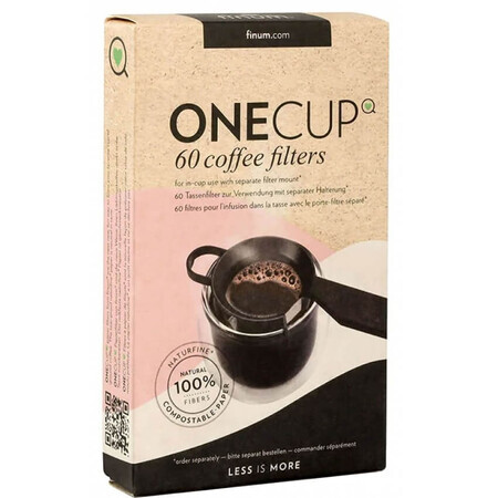 Filtres à café Onecup, 60 pièces, Finum