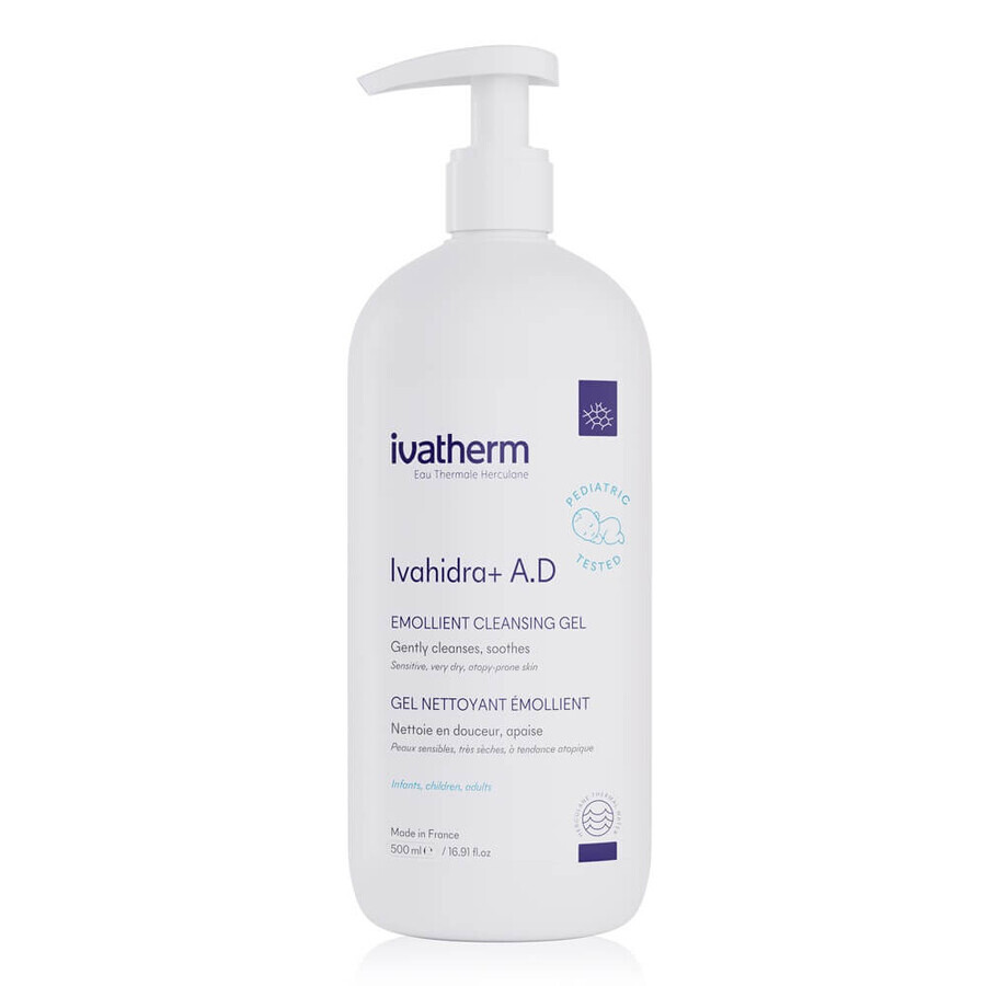 Ivatherm Ivahidra+ A.D Gel de spalare emolient cu efect calmant, 500 ml recenzii